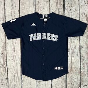 New York Yankees Boys Kids Youth Adidas MLB Baseball Jersey